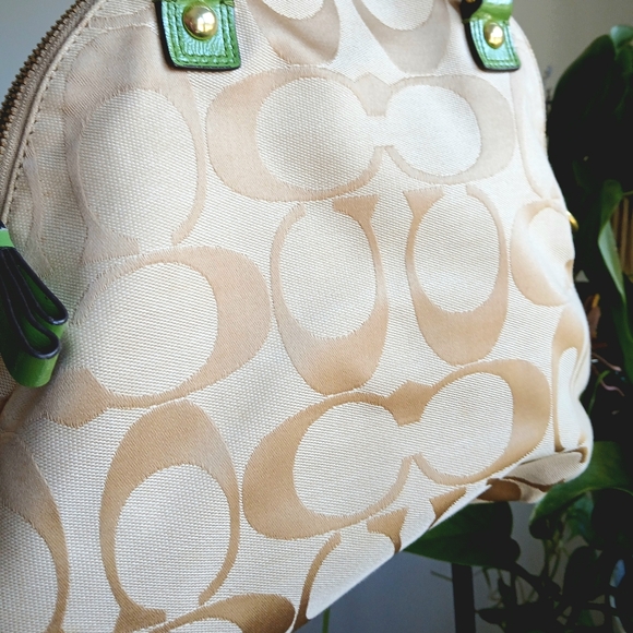 Coach Poppy Signature Fold Over Satchel 2012 - Picture 3 of 15